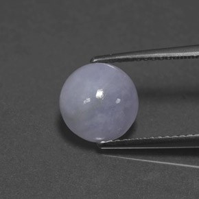 3.06克拉天然翡翠，圆形切割，不透明