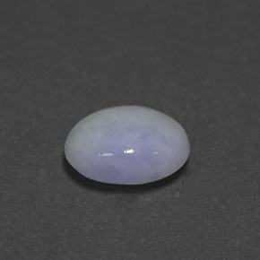 2.55克拉天然硬玉，椭圆形切割，10×8毫米，不透明