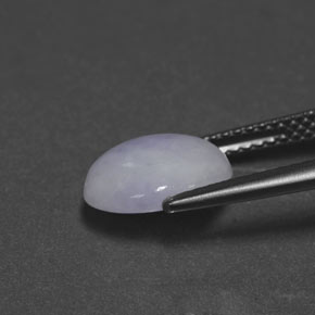 2.55克拉天然硬玉，椭圆形切割，10×8毫米，不透明