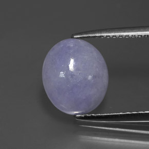 3.19克拉天然翡翠，椭圆形切割，不透明