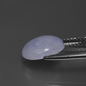 3.19克拉天然翡翠，椭圆形切割，不透明