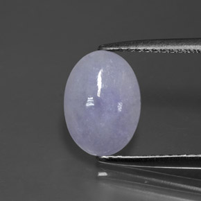 1.99克拉天然硬玉，椭圆形切割，10.6×7.7毫米，不透明