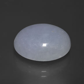 12.87克拉天然硬玉，椭圆形切割，16.2×12.5毫米，不透明