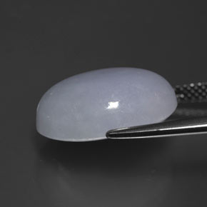 12.87克拉天然硬玉，椭圆形切割，16.2×12.5毫米，不透明