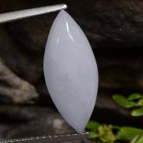 5.21克拉天然灰色硬玉，马眼形，18.2×7.7毫米，半透明