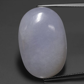 22.23克拉天然翡翠，椭圆形切割，半透明