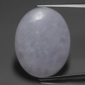 20.64克拉天然硬玉，椭圆形切割，23.1×18.3毫米，半透明