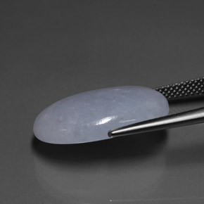 14.80克拉天然硬玉，椭圆形切割，20.2×14.4毫米，半透明