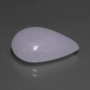 11.48克拉天然硬玉，梨形，18.9×13.6毫米，半透明