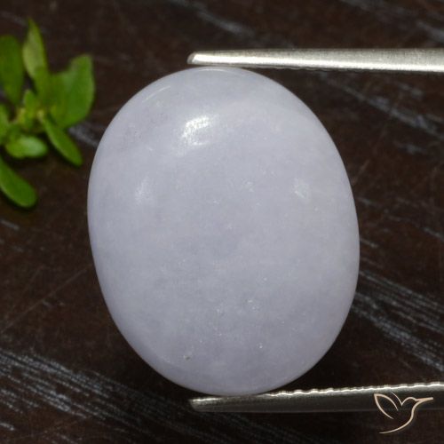 13.41ct 天然 灰色 翡翠, 椭圆形, 半透明