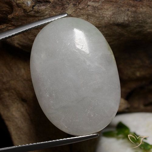 38.19ct 天然 中灰色 翡翠, 椭圆形, 半透明