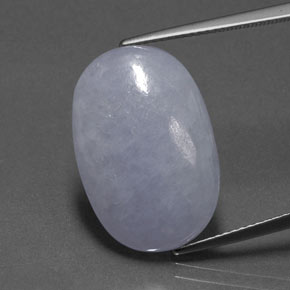 17.68克拉天然硬玉，椭圆形切割，21.6×14.5毫米，半透明