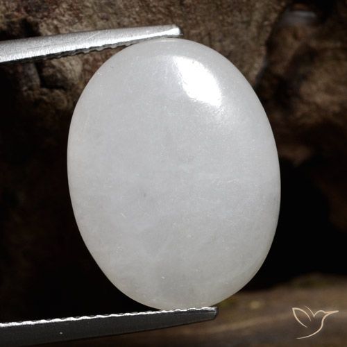 7.41ct 天然 中灰色 翡翠, 椭圆形, 半透明