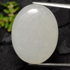 13.08克拉天然翡翠，椭圆形切割，半透明