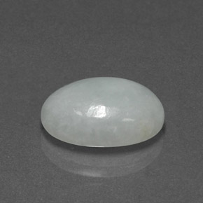 8.44克拉天然绿色硬玉，椭圆形切割，15.5×11.4毫米，不透明