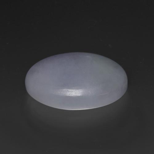 20.43克拉天然紫罗兰色硬玉，椭圆形切割，22.4×16.3毫米，不透明