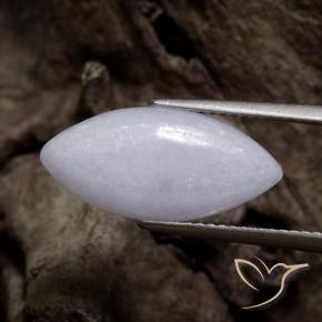 4.90克拉天然翡翠，榄尖形，半透明
