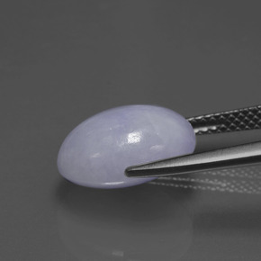 6.57克拉天然翡翠，椭圆形切割，不透明