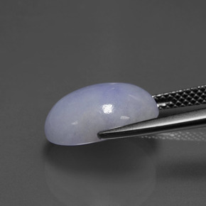 6.60克拉天然硬玉，椭圆形切割，13×10毫米，不透明