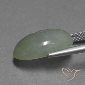 9.51克拉天然翡翠，椭圆形，半透明