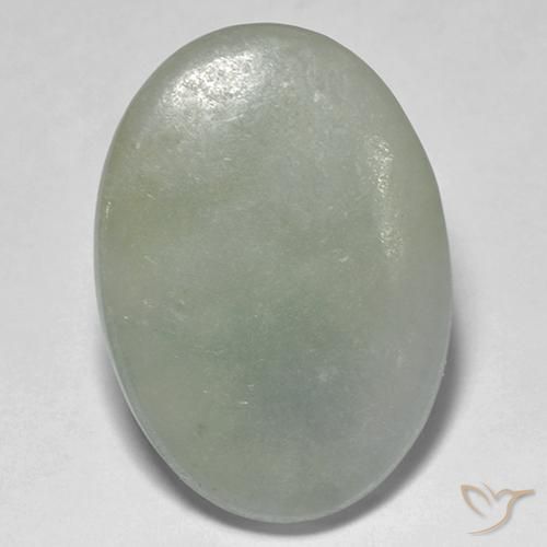 10.10ct 天然 中绿色 翡翠, 椭圆形, 半透明