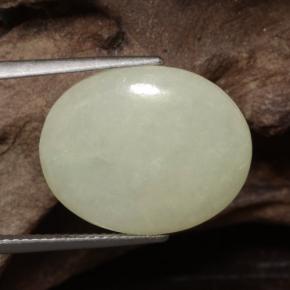 10.60克拉天然黄色硬玉，椭圆形切割，19×15.3毫米，半透明