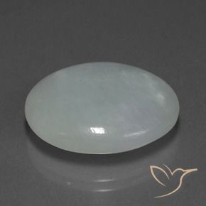 24.18克拉天然翡翠，椭圆形，半透明