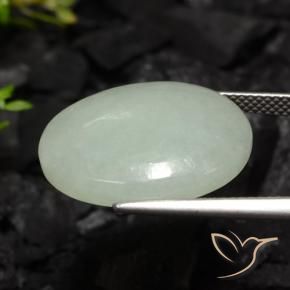 17.80克拉天然翡翠，椭圆形，半透明
