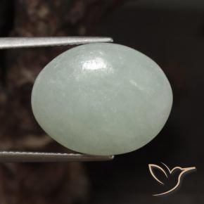 16.14克拉天然翡翠，椭圆形，半透明