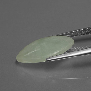 5.03克拉天然翡翠，榄尖形，半透明