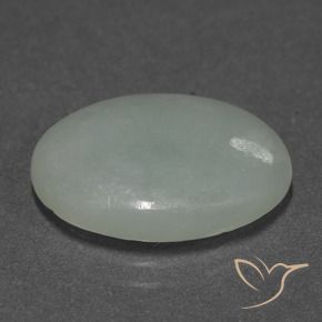 10.18克拉天然翡翠，椭圆形，半透明