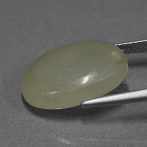 11.32克拉天然翡翠，椭圆形切割，半透明