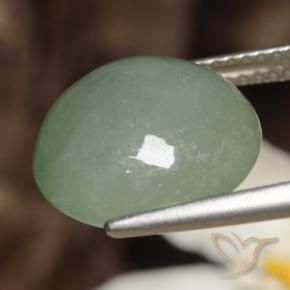 7.82克拉天然翡翠，圆形的，半透明