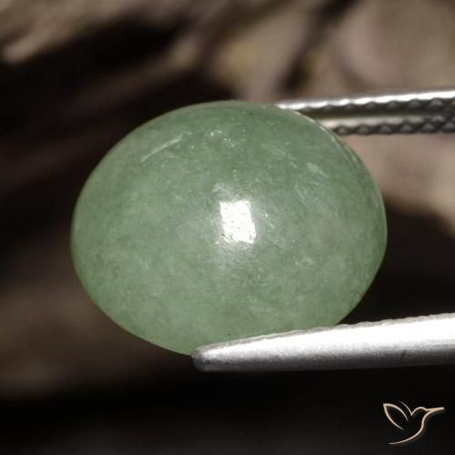 7.98克拉天然翡翠，圆形的，半透明