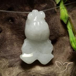 42.70克拉天然翡翠，花式切割，半透明
