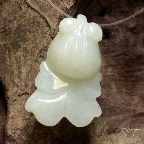 33.53ct 天然 绿白色 翡翠, 花式切割, 半透明