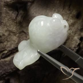 39.99克拉天然翡翠，花式切割，半透明