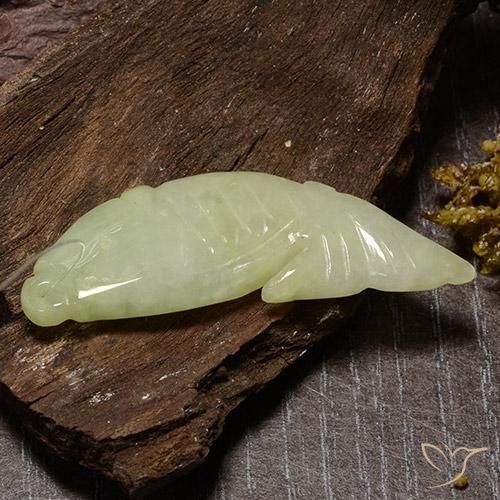27.20克拉天然翡翠，花式切割，半透明