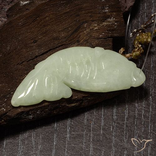 28.12ct 天然 灰绿色 翡翠, 花式切割, 半透明