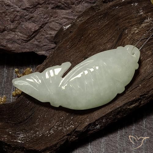37.57克拉天然翡翠，花式切割，半透明
