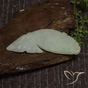 26.69克拉天然翡翠，花式切割，半透明
