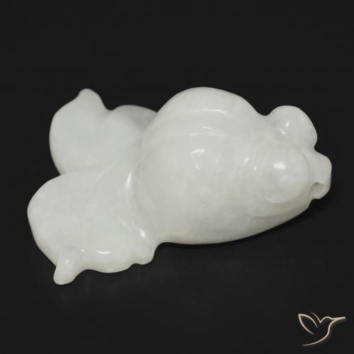 30.20ct 天然 灰绿色 翡翠, 花式切割, 半透明