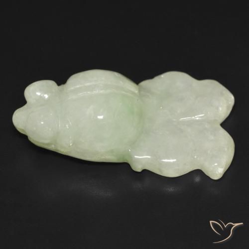 29.37克拉天然绿色硬玉，异形，30.3×17.7毫米，半透明