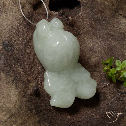 34.80ct 天然 灰绿色 翡翠, 花式切割, 半透明