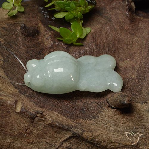 22.80ct 天然 灰绿色 翡翠, 花式切割, 半透明