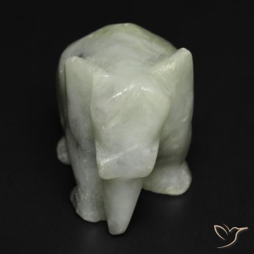 59.96克拉天然绿色硬玉，异形，27.1×15.2毫米，不透明