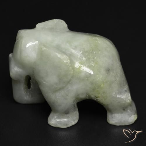 59.96克拉天然绿色硬玉，异形，27.1×15.2毫米，不透明