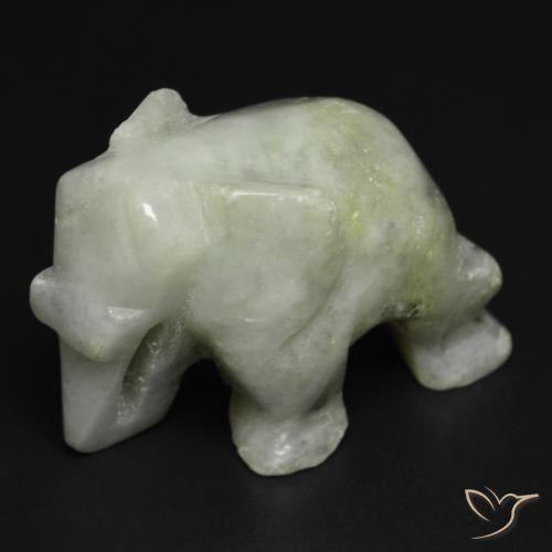 59.96克拉天然绿色硬玉，异形，27.1×15.2毫米，不透明
