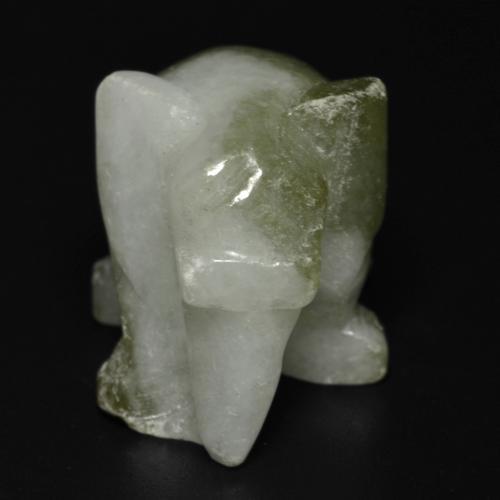 55.46克拉天然绿色硬玉，异形，26.1×16.1毫米，不透明