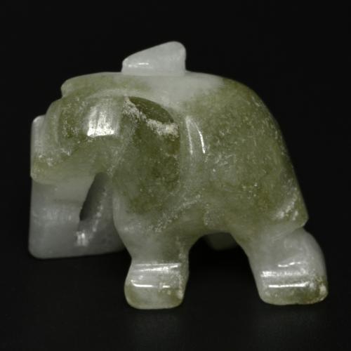 55.46克拉天然绿色硬玉，异形，26.1×16.1毫米，不透明